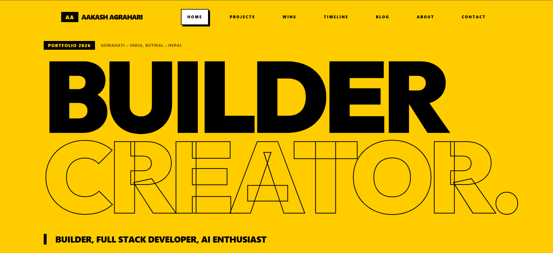 Aakash Agrahari — Full Stack Developer & AI Builder
